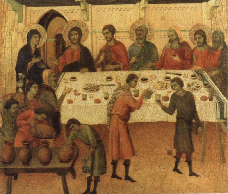 Duccio di Buoninsegna The marriage Feast at Cana china oil painting image